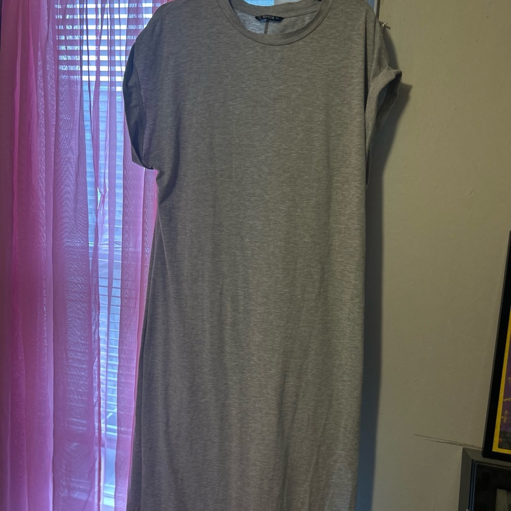 SHEIN Gray Maxi Dress